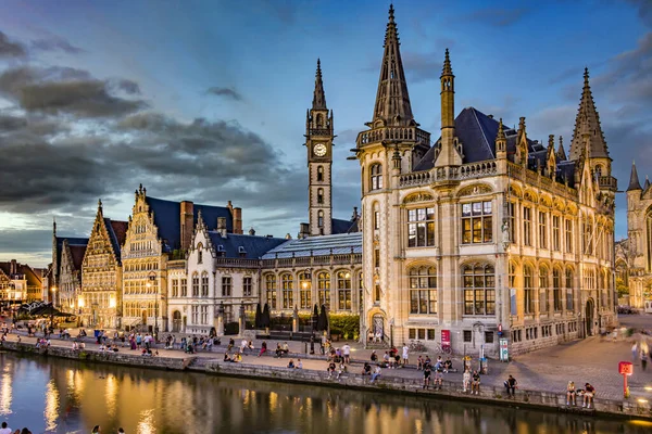 Ghent Belgary Aug 2022 Architecture Historic City Centre Ghent Flemish — 图库照片
