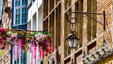 Brüksel, Belçika 'nın eski kent mimarisi.