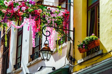 Brüksel, Belçika 'nın eski kent mimarisi.