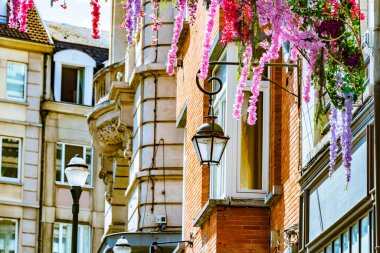 Brüksel, Belçika 'nın eski kent mimarisi.