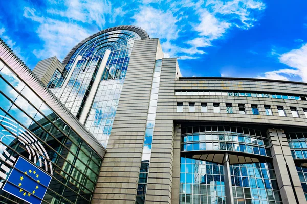 Bruselas Bélgica Ago 2022 Espace Leopold Los Edificios Del Parlamento —  Fotos de Stock