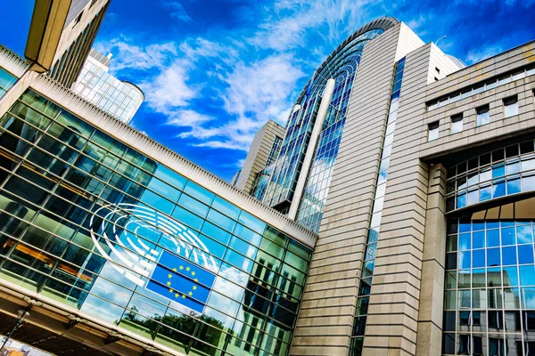 Brüssel Belgien Aug 2022 Espace Leopold Das Gebäude Des Europäischen — Stockfoto