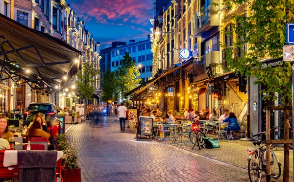 Leuven Belgien Aug 2022 Restaurants Der Altstadt Von Leuven Der — Stockfoto