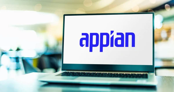 Poznan Pol Jun 2022 Laptop Mit Logo Der Appian Corporation — Stockfoto