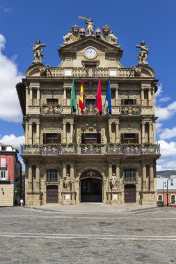 Pamplona city hall, navarra, İspanya