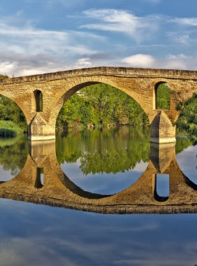 Puente la reina Köprüsü, navarre, İspanya