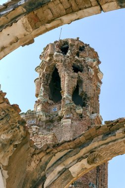 bir İspanyol İç Savaşı sırasında bombardımanında Belchite köy yok