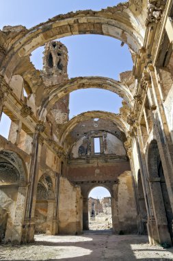 bir İspanyol İç Savaşı sırasında bombardımanında Belchite köy yok