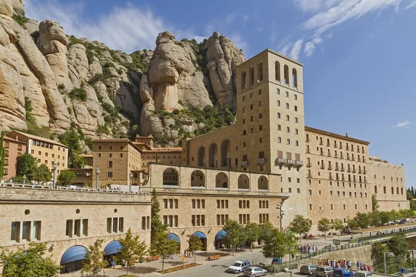 Santa Maria de Montserrat monastery. Catalonia, Spain. — Stock Photo, Image