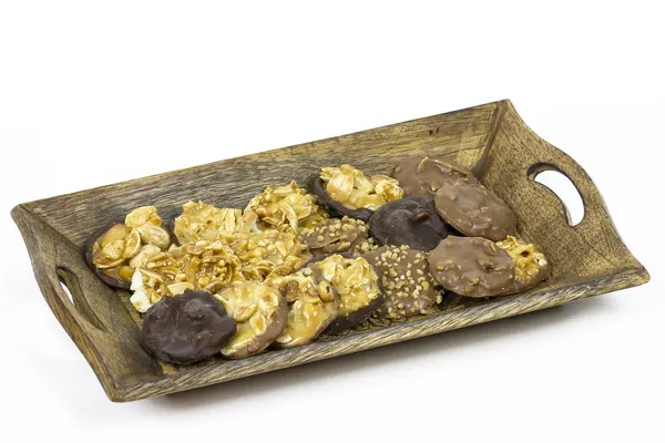 Chocolade hazelnoot-amandel — Stockfoto