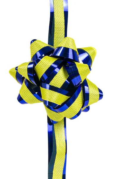 Flower ornament, yellow and blue — Stock Photo, Image