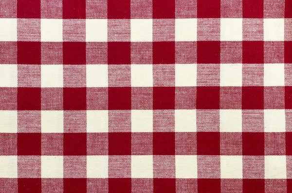 Checkered tablecloth — Stock Photo, Image