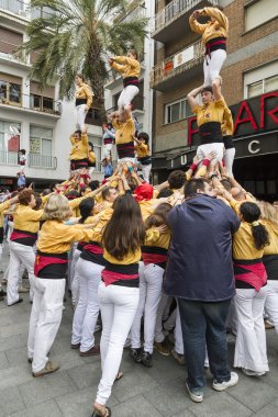 castellers, birçok kule bir