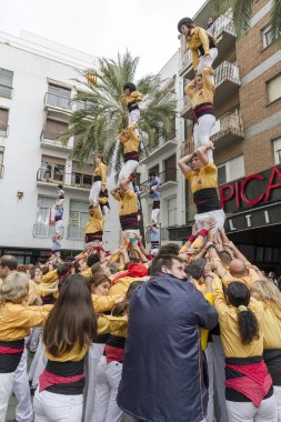 castellers, birçok kule bir