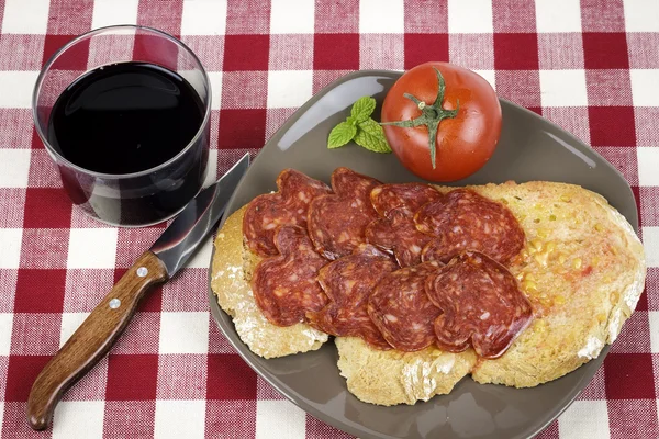 Tomate de style catalan frottée — Photo