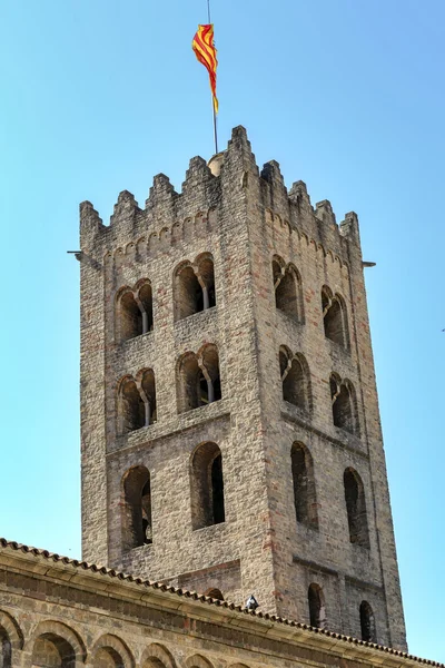 RIPOLL Manastırı Güney Kulesi — Stok fotoğraf