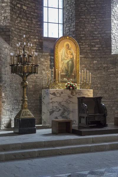 RIPOLL Manastırı yüksek altar — Stok fotoğraf