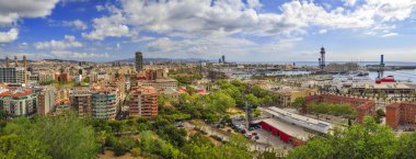 İspanya'nın barcelona şehir panoraması