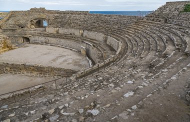 Harabeleri antik amfitiyatro tarragona, İspanya