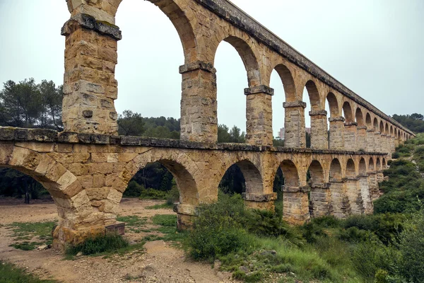 Acquedotto Romano Pont del Diable a Tarragona, Spagna — Foto Stock