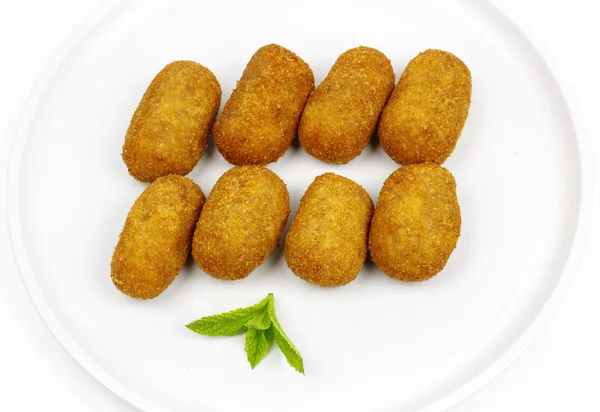 Kroketter tjänstgjorde som tapas — Stockfoto