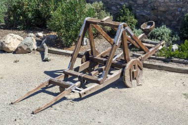 Catapult in the medieval clipart