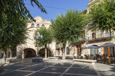 montblancl, tarragona, İspanya Ortaçağ kasabası Meydanı