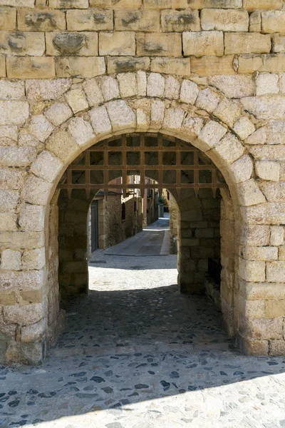 Paredes do Montblanc fortificado, Catalunha . — Fotografia de Stock