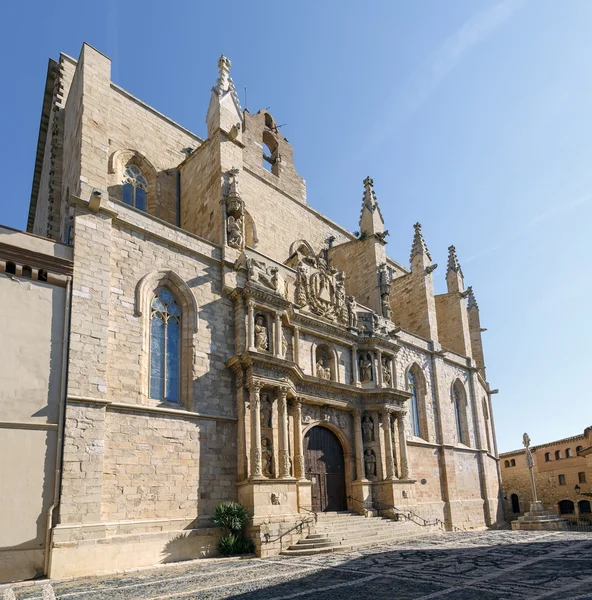 Santa Maria Maggiore church Montblanc, Tarragona Spain — Stock Photo, Image