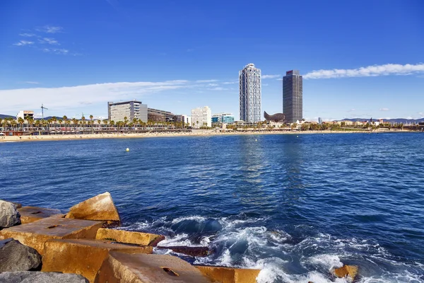 Plaża Barceloneta — Zdjęcie stockowe