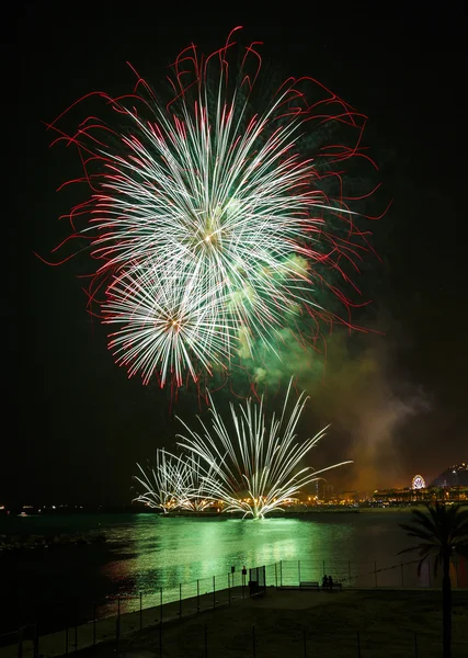 Fuegos artificiales Mercy 2013 en Barcelona — Foto de Stock