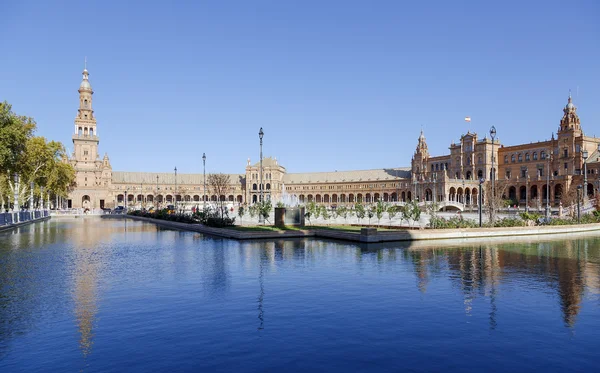 Plaza de España - spanska torget i Sevilla, Spanien — Stockfoto