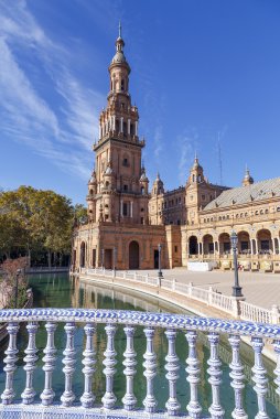 Plaza de espana - Seville, İspanya İspanyol Meydanı