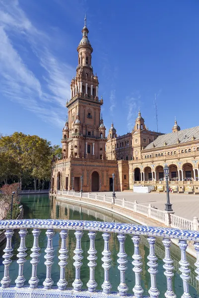 Plaza de espana - Seville, İspanya İspanyol Meydanı — Stok fotoğraf