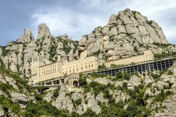 Santa Maria de Montserrat monastery. Catalonia, Spain. — Stock Photo, Image