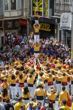 Castellers Barcelona  2013 clipart