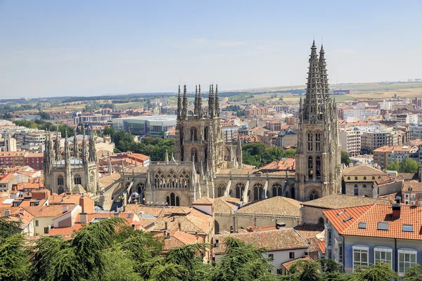 Città di Burgos e la Cattedrale — Foto Stock