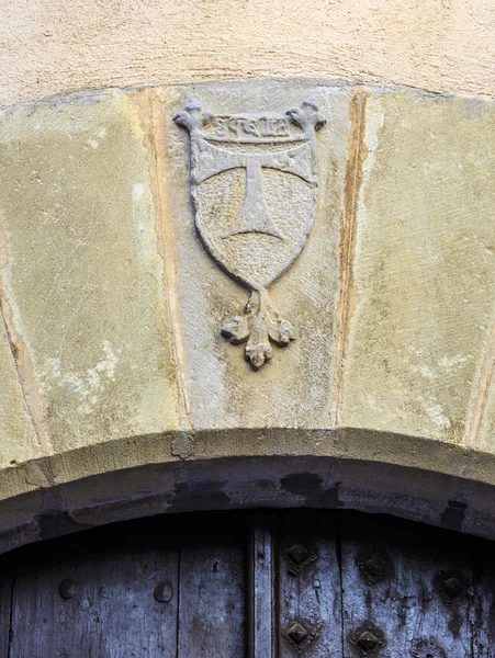 Kyrka, santa tecla, montblanc — Stockfoto