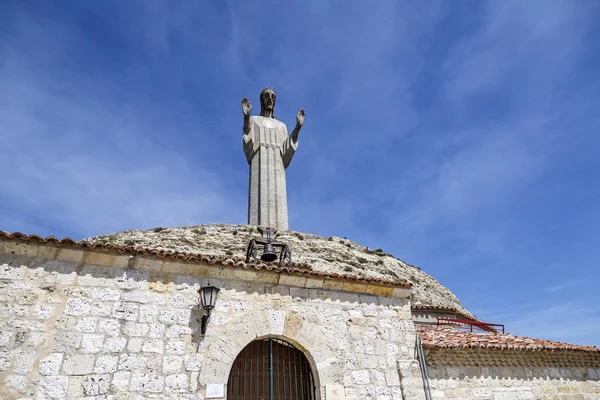 Statua Chrystusa otero w palencia, Hiszpania — Zdjęcie stockowe