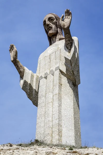 Estátua de Cristo, o Otero em Palencia, Espanha — Fotografia de Stock