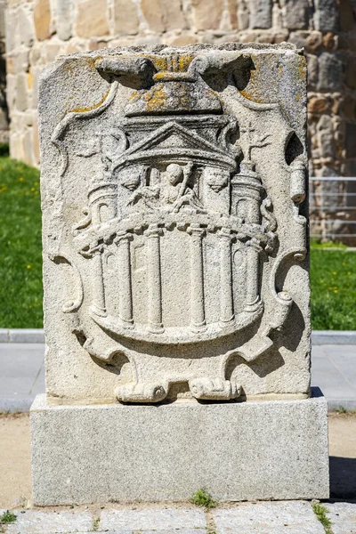 Brasão de armas das muralhas de Ávila — Fotografia de Stock