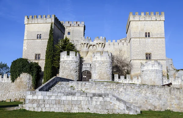 Medieval street of ampudia — Stock Photo, Image