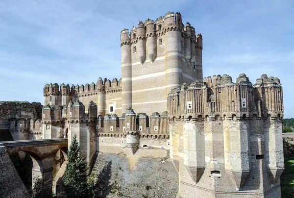 Coca-vár, castillo de coca segovia tartományban — Stock Fotó