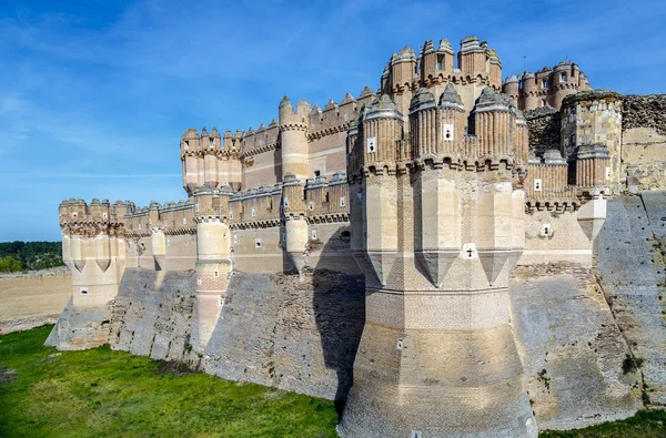 Castelo de Coca, Castillo de Coca, província de Segovia — Fotografia de Stock