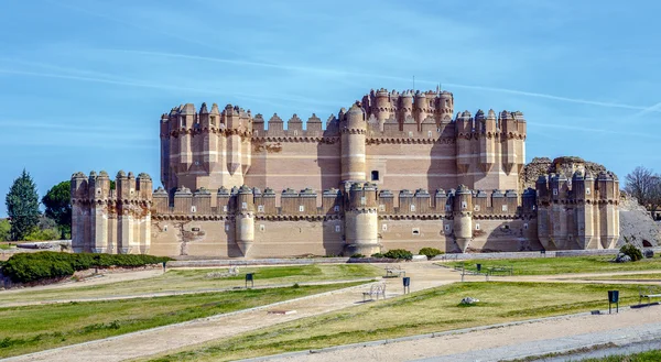 Castello di Coca, Castillo de Coca in provincia di Segovia — Foto Stock