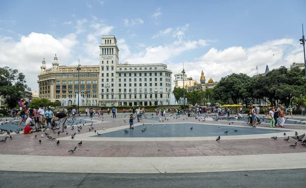 Praça da Catalunha em Barcelona — Fotografia de Stock