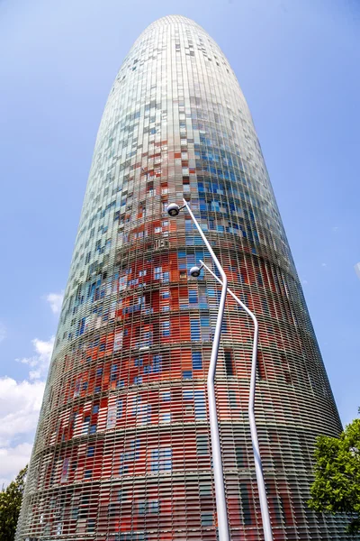 Torre agbar στη Βαρκελώνη — Φωτογραφία Αρχείου