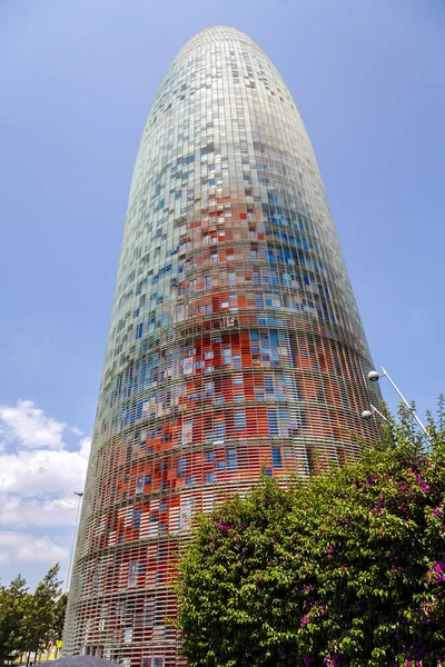 Torre agbar w Barcelonie — Zdjęcie stockowe