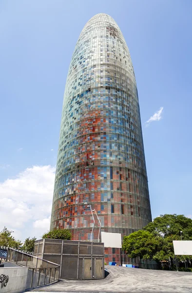 Torre agbar w Barcelonie — Zdjęcie stockowe
