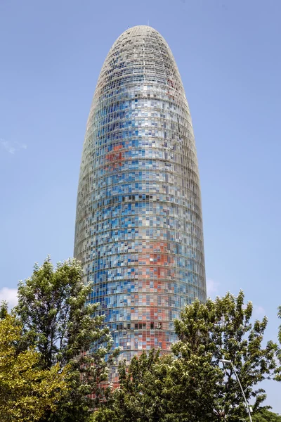 Torre Agbar en Barcelona — Foto de Stock